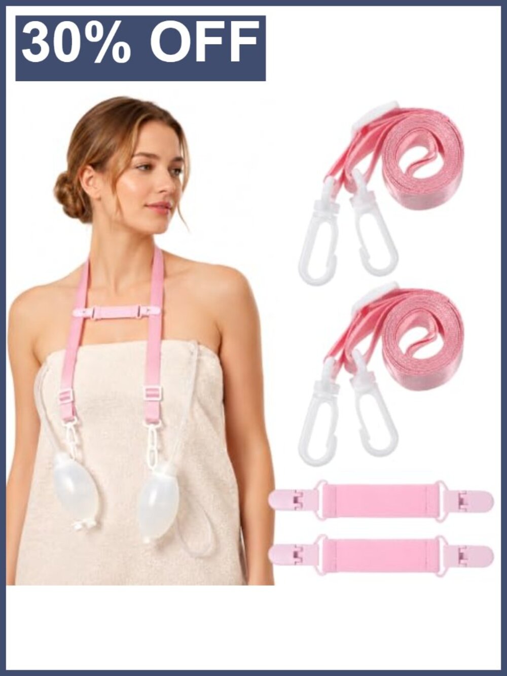 Nylon Shower Lanyard Drain Holder for Tummy Tuck Mastectomy Recovery